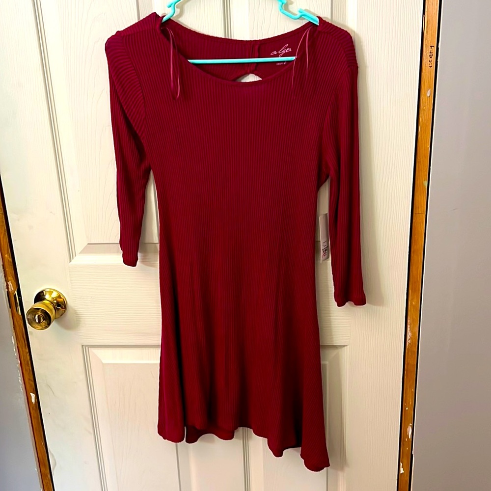 Burgundy dress